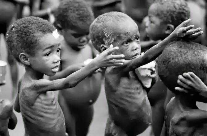 biafran war 1967 children hungry