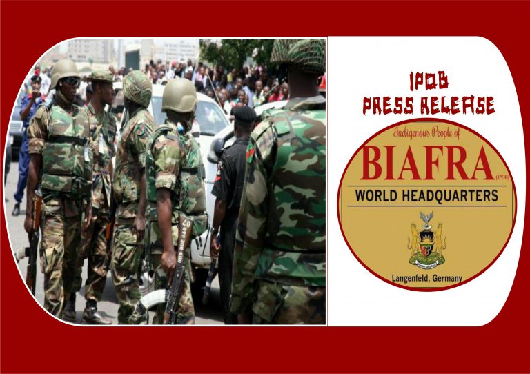 Ruthless Attack Against Unarmed Villagers Is Cowardice And Unprofessional – IPOB Tells Nigeria Military